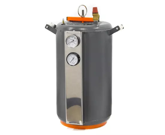 Автоклав Домашний Мастер 24, на 24 банки, газовый, углеродная сталь, 36 л., для тушенки, самоприжимная крышка, фото , изображение 2