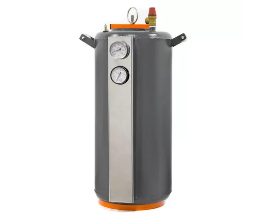 Автоклав Домашній Майстер 32, на 32 банки, газовий, вуглецева сталь, 44 л., для тушонки, самопритискна кришка, фото , зображення 3