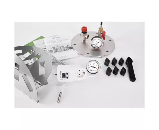 Автоклав Укрпромтех А24 electro, на 24 банки, электрический, нержавейка, 30 л., универсальный, для тушенки, крышка болты, фото , изображение 6