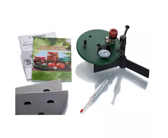 Автоклав Укрпромтех ЧЕ-24, на 24 банки, газовый, углеродная сталь, 30 л., для тушенки, крышка винт, фото , изображение 8