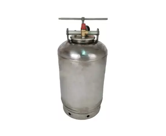 Автоклав ЛАН, на 24 банки, газовый, нержавейка, для тушенки, крышка винт, фото 