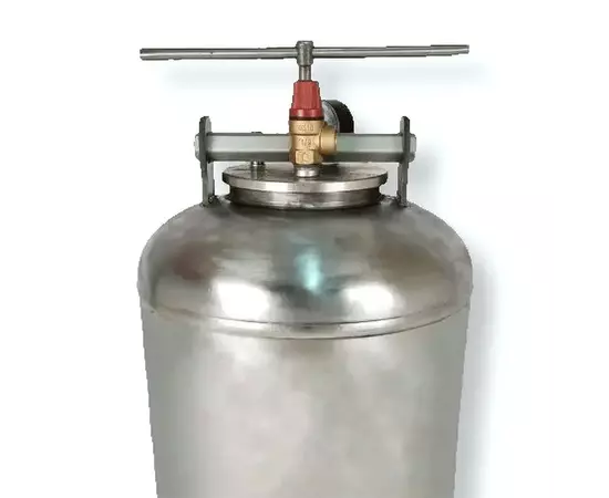 Автоклав ЛАН, на 24 банки, газовый, нержавейка, для тушенки, крышка винт, фото , изображение 2