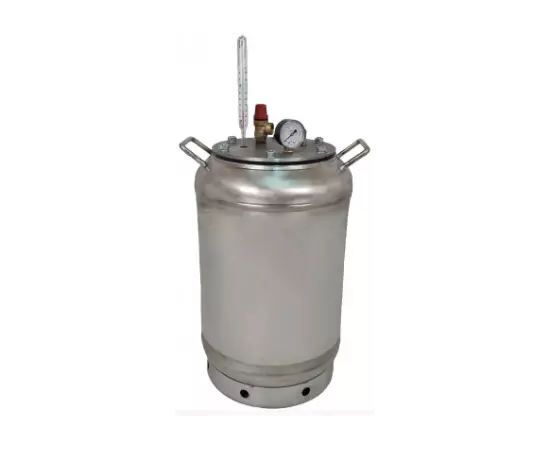 Автоклав ЛАН, на 40 банок, газовый, нержавейка, для тушенки, крышка болты, фото 