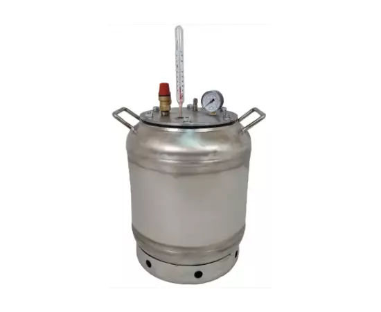 Автоклав ЛАН, на 8 банок, електричний, нержавійка, для тушонки, кришка болт, фото 