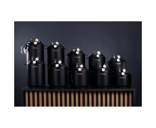 Автоклав Укрпромтех УТех24, на 24 банки, газовий, вуглецева сталь, 30 л., для тушонки, кришка болти, фото , зображення 13