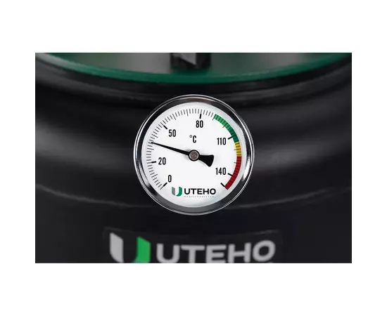 Автоклав Укрпромтех УТех32, на 32 банки, газовий, вуглецева сталь, 40 л., для тушонки, кришка болти, фото , зображення 6