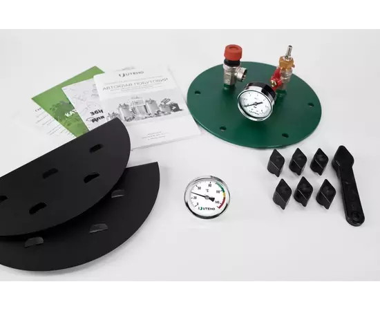 Автоклав Укрпромтех УТех40, на 40 банок, газовий, вуглецева сталь, 50 л., для тушкування, кришка болти, фото , зображення 11