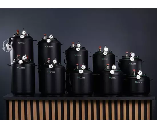 Автоклав Укрпромтех УТех40, на 40 банок, газовий, вуглецева сталь, 50 л., для тушкування, кришка болти, фото , зображення 6